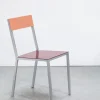 SUSAN BIJL Alu Chair, Bordeaux Seat, Pink Back< Meubels