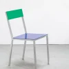SUSAN BIJL Alu Chair, Dark Blue Seat, Green Back< Meubels