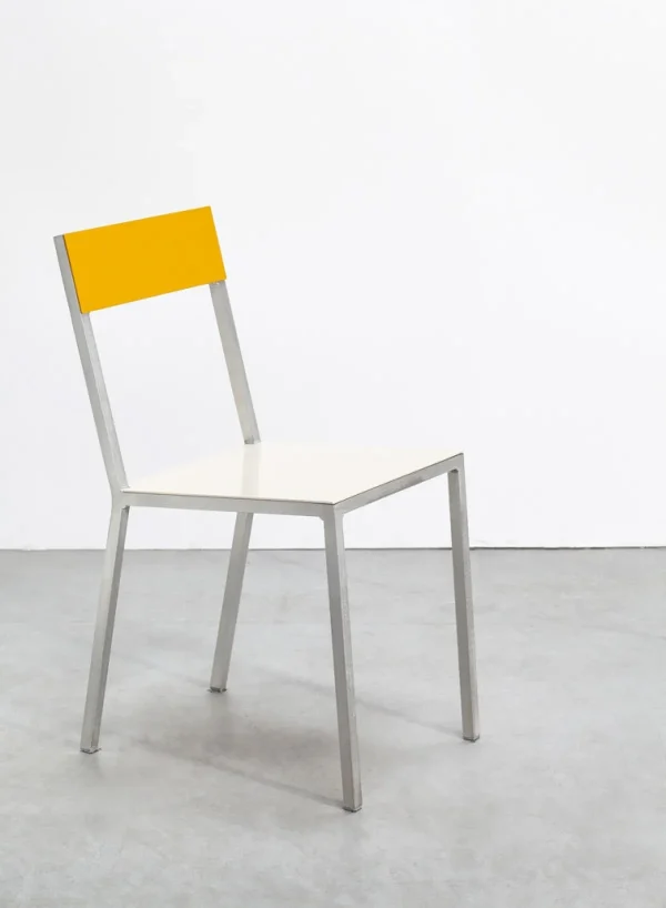SUSAN BIJL Alu Chair, White Seat, Yellow Back< Meubels