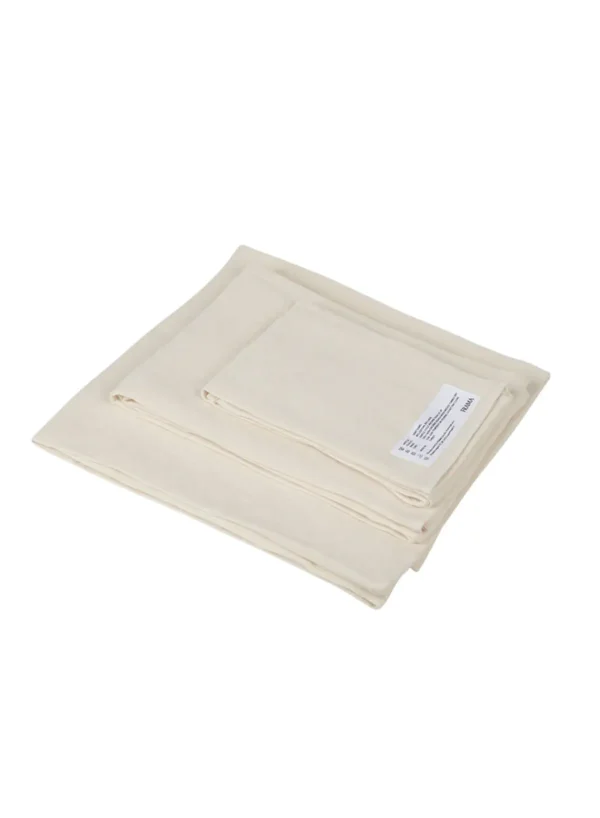 SUSAN BIJL Bath Sheet In Bone White, Light< Textiel