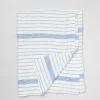 SUSAN BIJL Beach Towel Waffle In Blue Stripe< Keuken & Tafelaankleding | Textiel