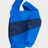 SUSAN BIJL Blue & Navy LARGE< The New Shopping Bag