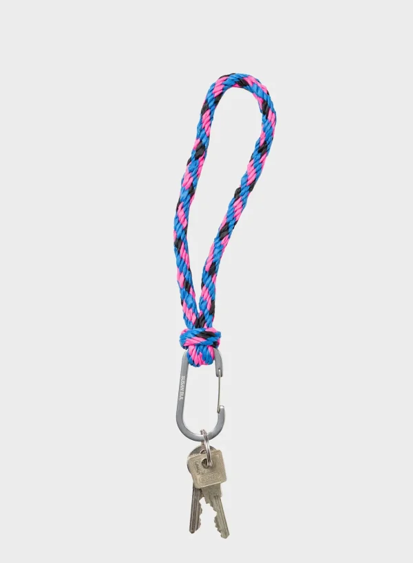 SUSAN BIJL Blueback & Fluo Pink< The New Kumihimo Keychain | The New Keychain