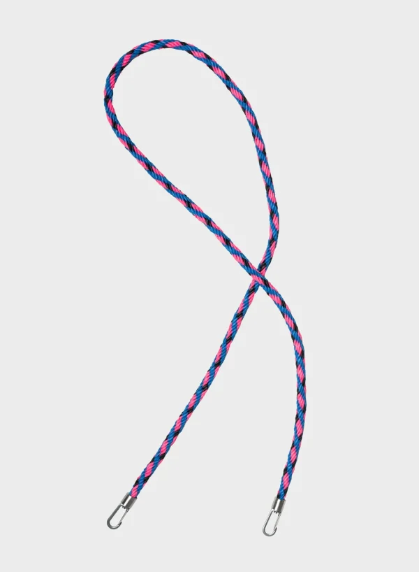 SUSAN BIJL Blueback & Fluo Pink LONG< The New Strap | The New Kumihimo Strap