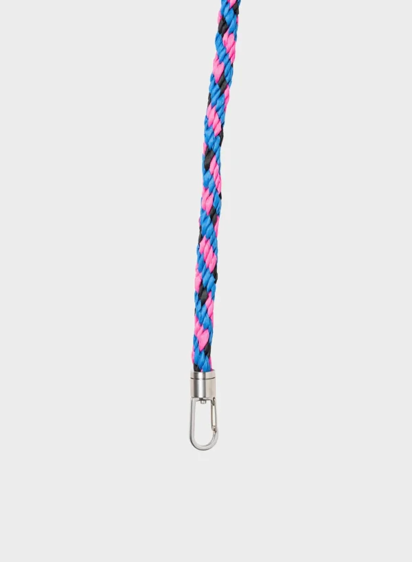 SUSAN BIJL Blueback & Fluo Pink SHORT< The New Strap | The New Kumihimo Strap