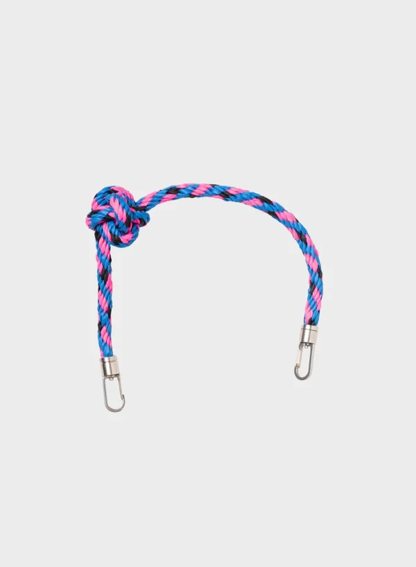 SUSAN BIJL Blueback & Fluo Pink SHORT< The New Strap | The New Kumihimo Strap