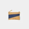 SUSAN BIJL Camel & Navy SMALL< The New Pouch