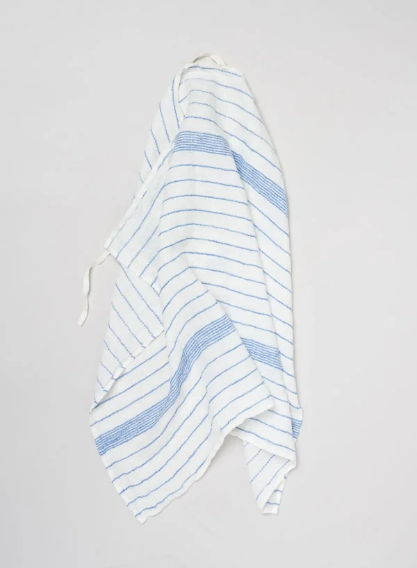 SUSAN BIJL Dish Towel Waffle In Blue Stripe< Keuken & Tafelaankleding | Textiel