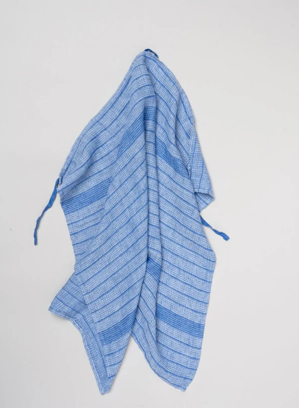 SUSAN BIJL Dish Towel Waffle In Majorelle Stripe< Keuken & Tafelaankleding | Textiel