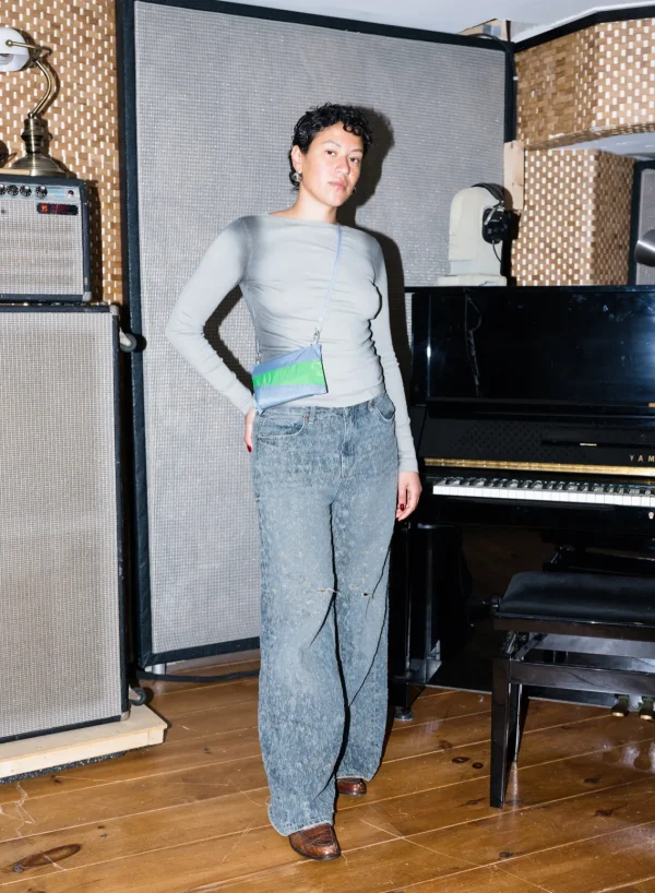 SUSAN BIJL Fuzz & Greenscreen SMALL< The New Pouch