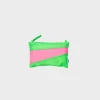 SUSAN BIJL Greenscreen & Fluo Pink SMALL< The New Pouch