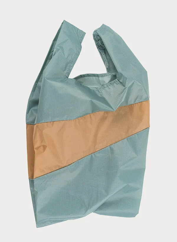 SUSAN BIJL Grey & Camel LARGE< The New Shopping Bag