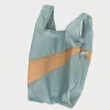 SUSAN BIJL Grey & Camel MEDIUM< The New Shopping Bag