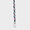SUSAN BIJL Key Blue & Red Alert SHORT< The New Strap | The New Kumihimo Strap