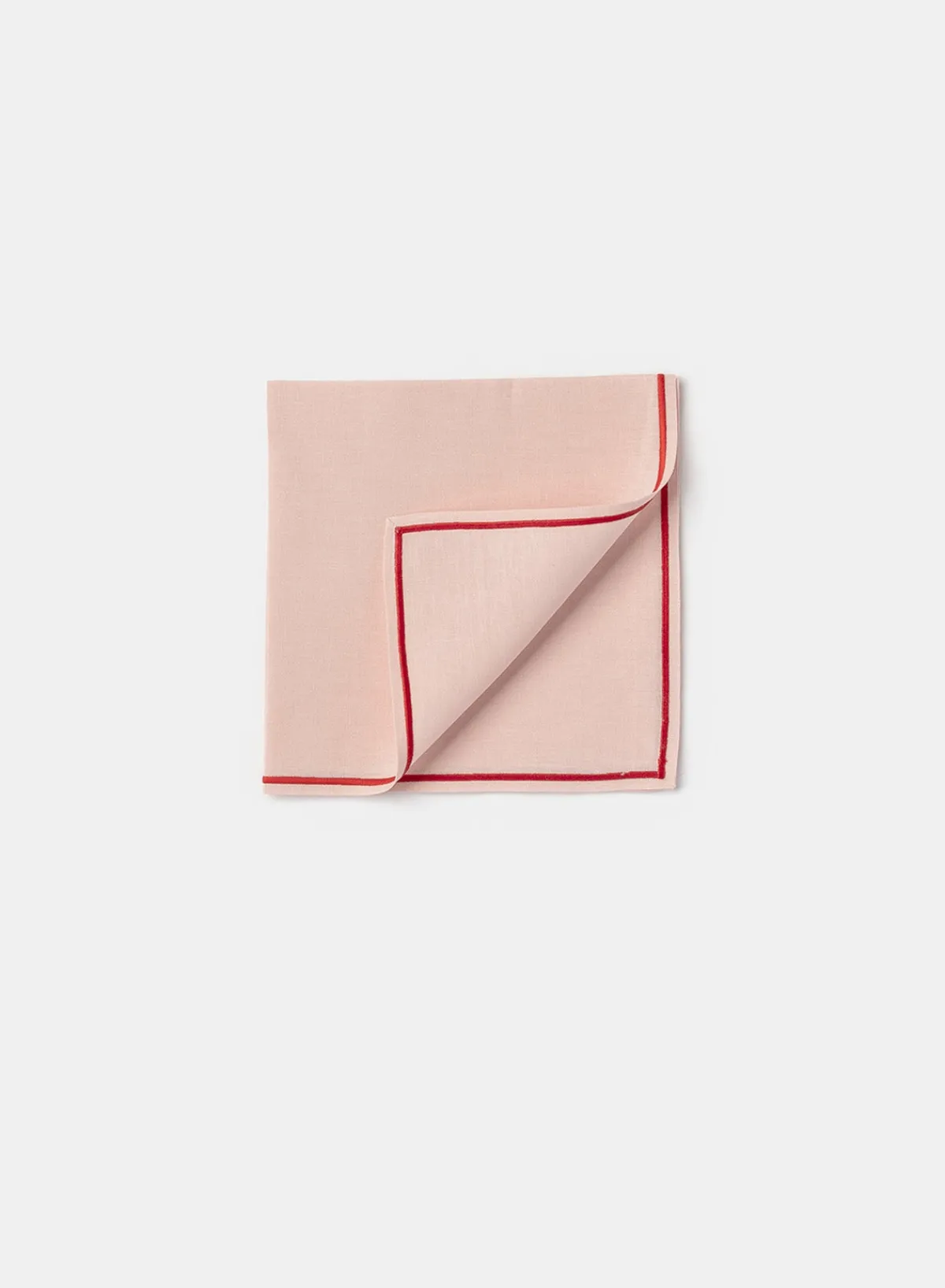 lido_napkin_in_pinkred_1.webp SUSAN BIJL Lido Napkin In Pink/Red< Keuken & Tafelaankleding | Textiel