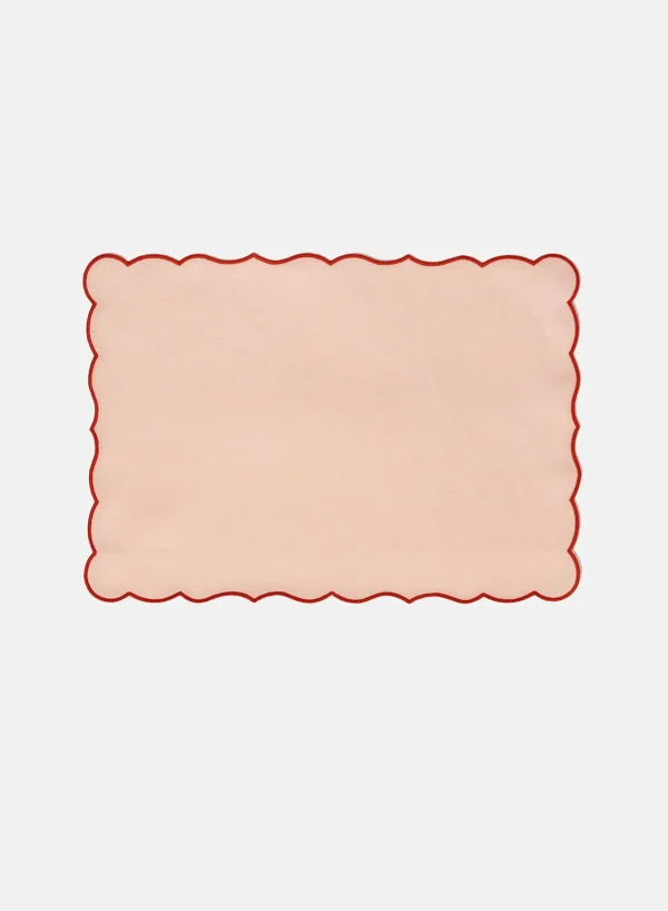 SUSAN BIJL Lido Placemat In Pink/Red< Keuken & Tafelaankleding | Textiel