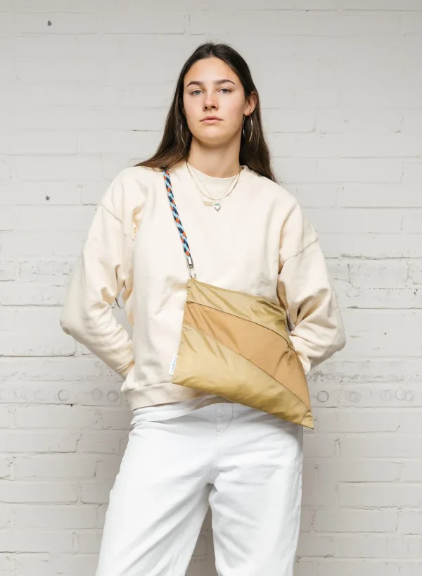SUSAN BIJL Moss & Camel LARGE< The New Pouch