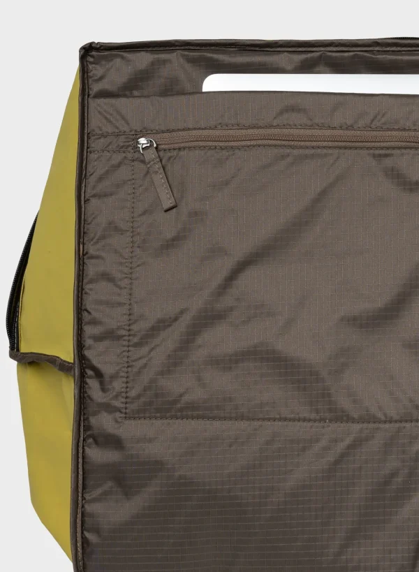 SUSAN BIJL Moss & Camel LARGE< The New Tote Bag