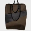 SUSAN BIJL Mud & Black LARGE< The New Tote Bag