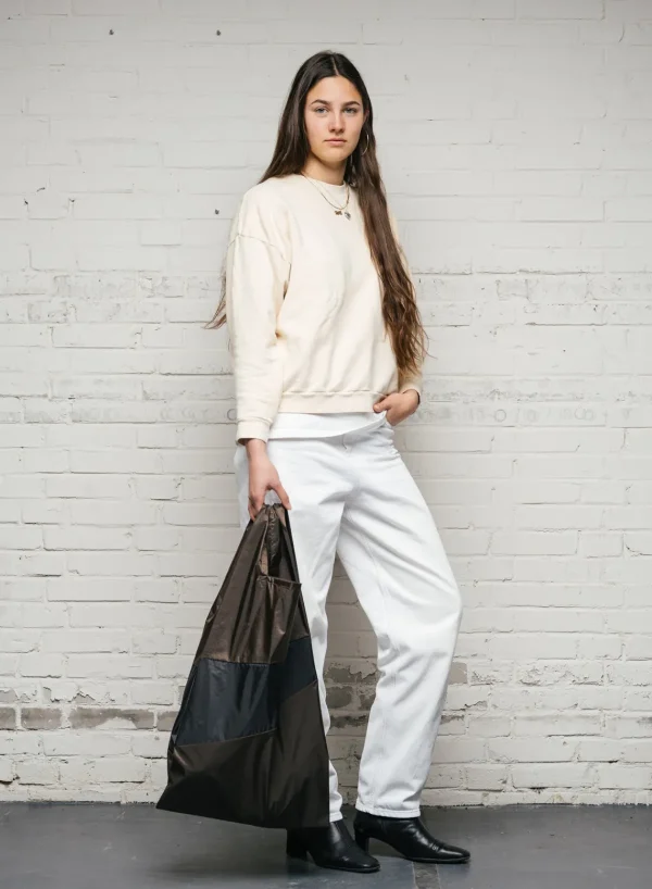 SUSAN BIJL Mud & Black LARGE< The New Shopping Bag