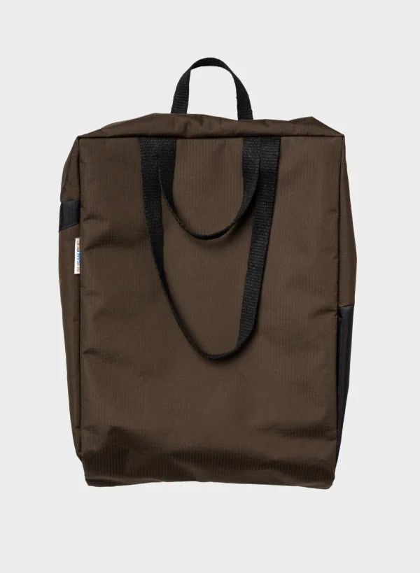 SUSAN BIJL Mud & Black LARGE< The New Tote Bag