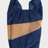 SUSAN BIJL Navy & Camel LARGE< The New Shopping Bag