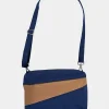 SUSAN BIJL Navy & Camel MEDIUM< The New Bum Bag