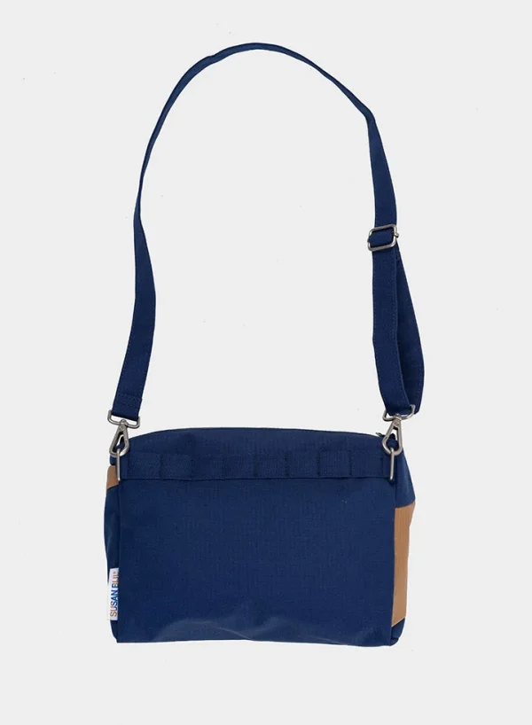 SUSAN BIJL Navy & Camel MEDIUM< The New Bum Bag