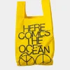 SUSAN BIJL Ocean TV Yellow MEDIUM< The New Shopping Bag