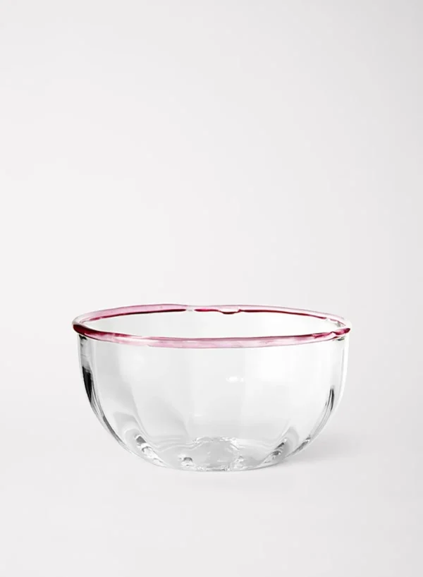 SUSAN BIJL Peter Bowl In Rose< Glaswerk