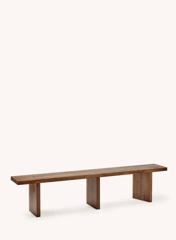 SUSAN BIJL (Showroom) Bench Walnut Solid, LARGE< Meubels