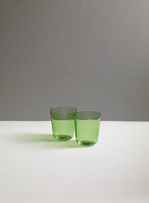 SUSAN BIJL (Showroom) Tumbler, Set Of Two, Diamine Green< Glaswerk