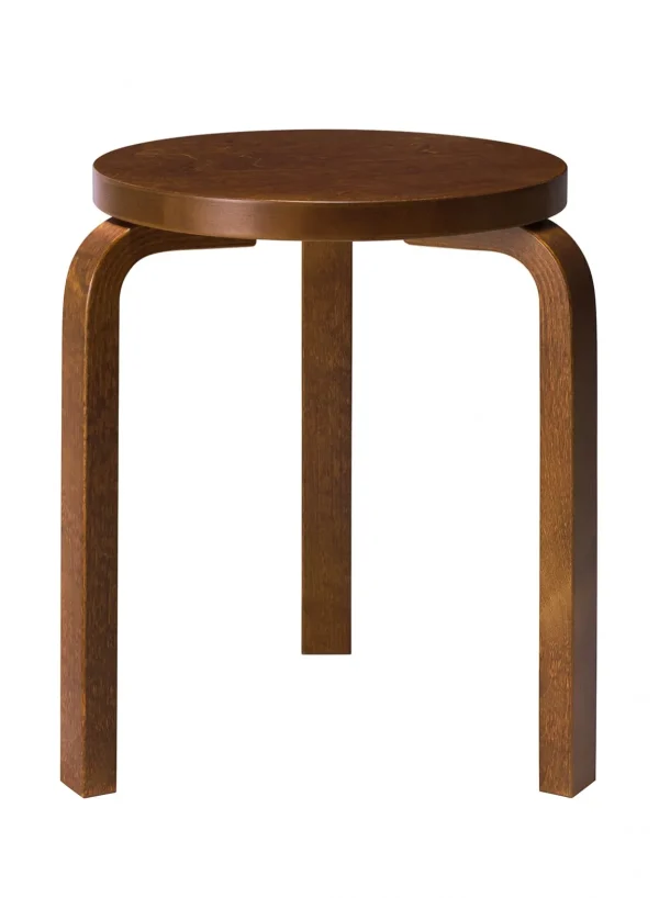 SUSAN BIJL Stool 60, Legs Walnut, Seat Walnut< Meubels