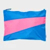 SUSAN BIJL Wave & Fluo Pink LARGE< The New Pouch